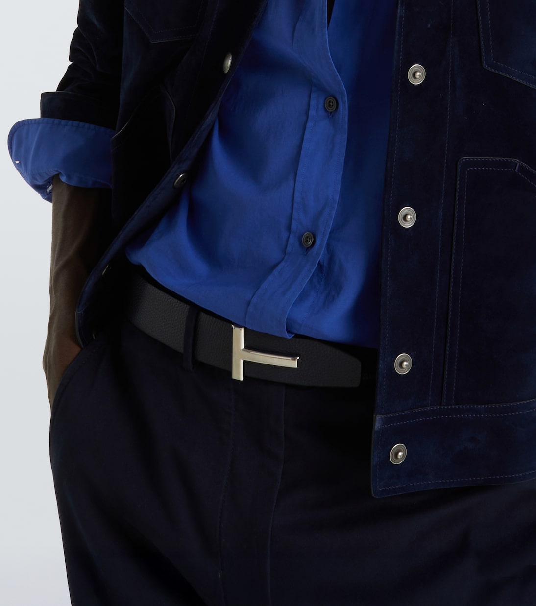 Wendbarer Gürtel T Icon aus Leder | Tom Ford