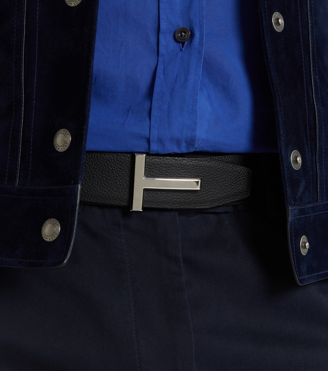 Wendbarer Gürtel T Icon aus Leder | Tom Ford