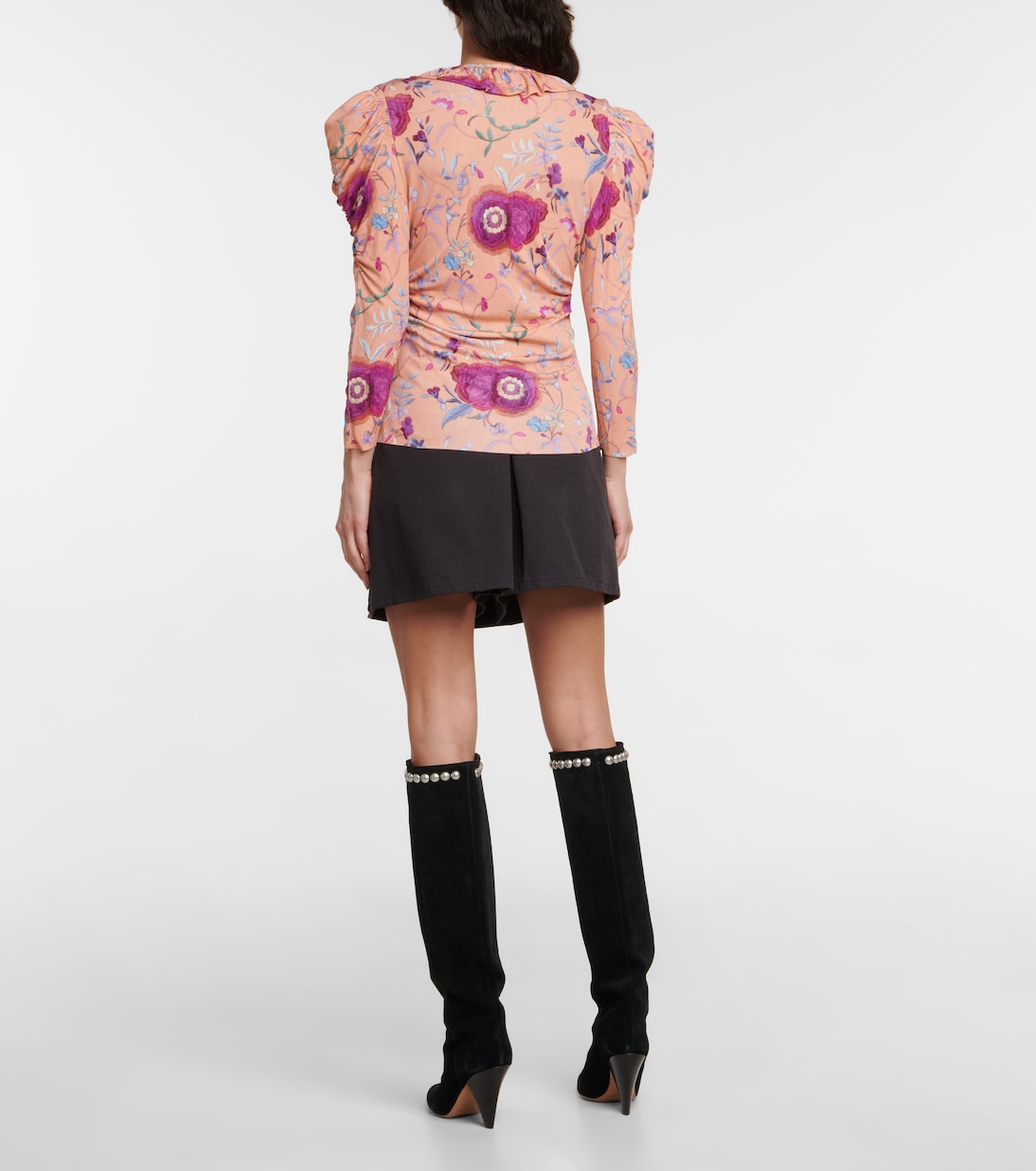 Bedrucktes Top Jen aus Samt | Isabel Marant