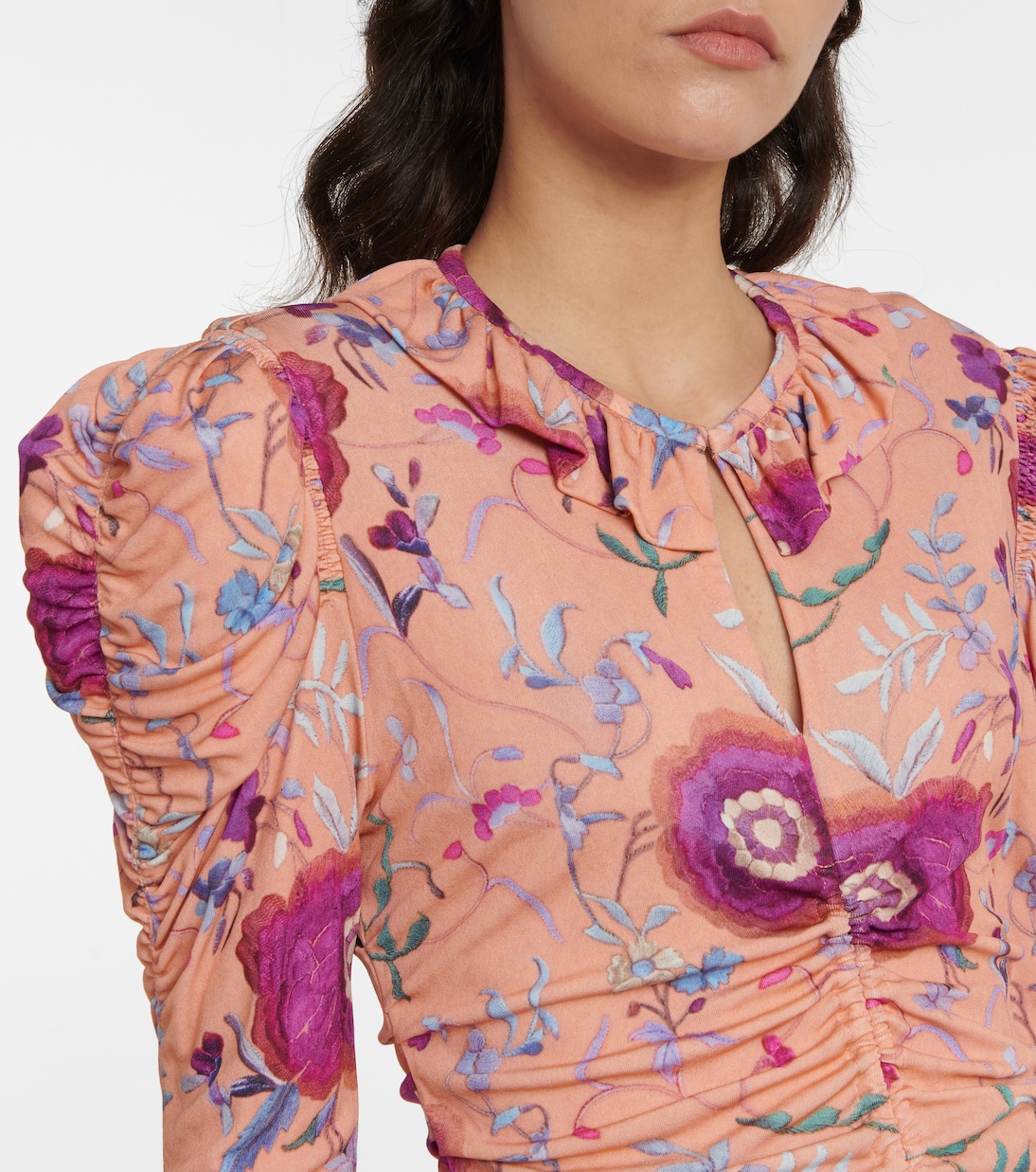 Bedrucktes Top Jen aus Samt | Isabel Marant