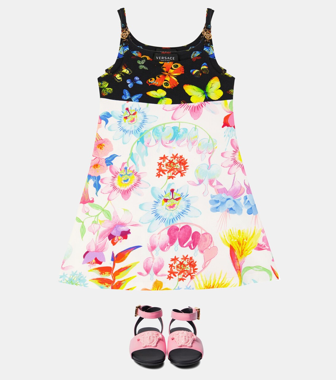 Jardin jersey dress | Versace Kids