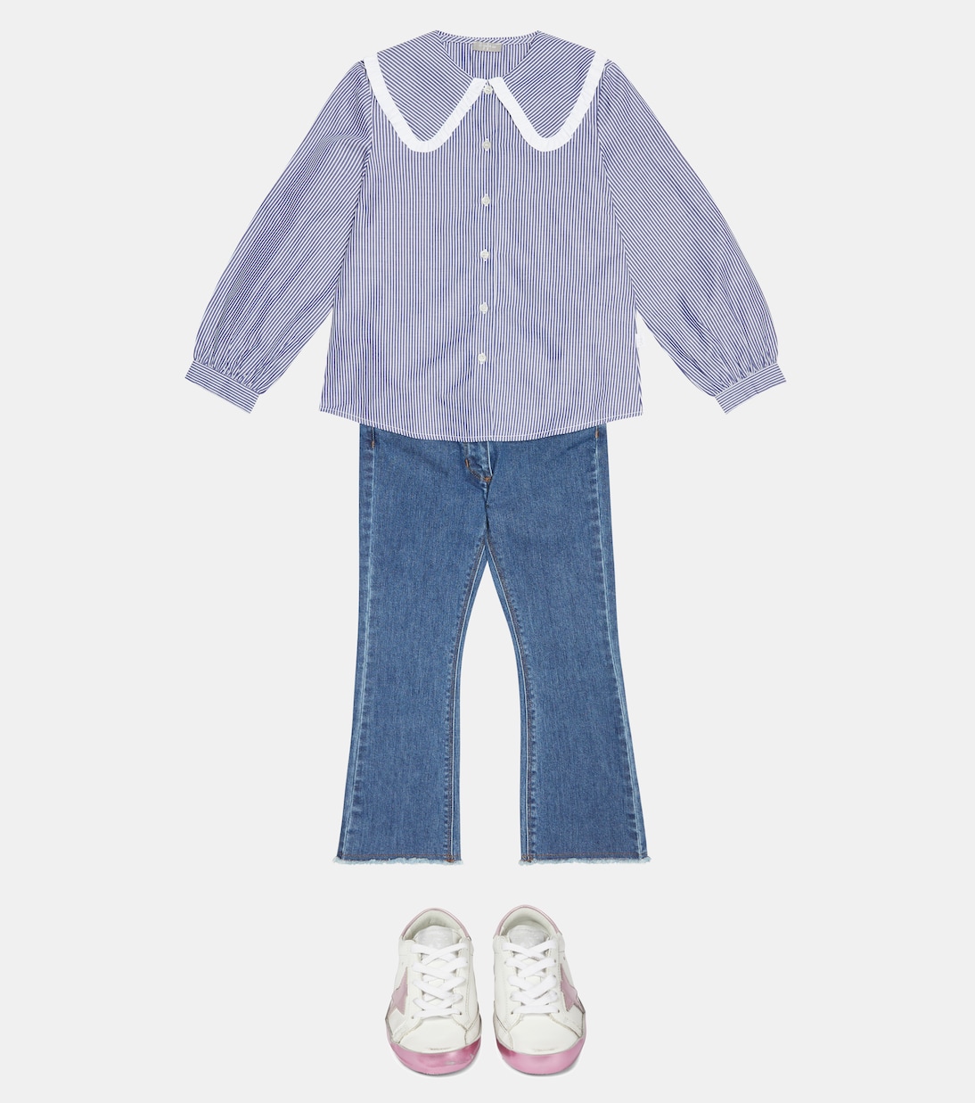 Striped cotton blouse | Il Gufo