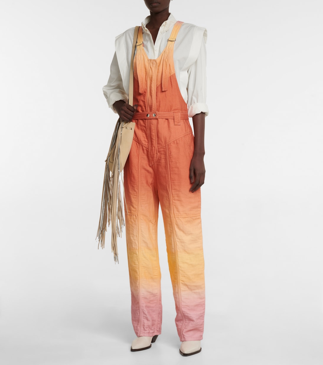 Keishatd dégradé cotton and linen jumpsuit | Isabel Marant