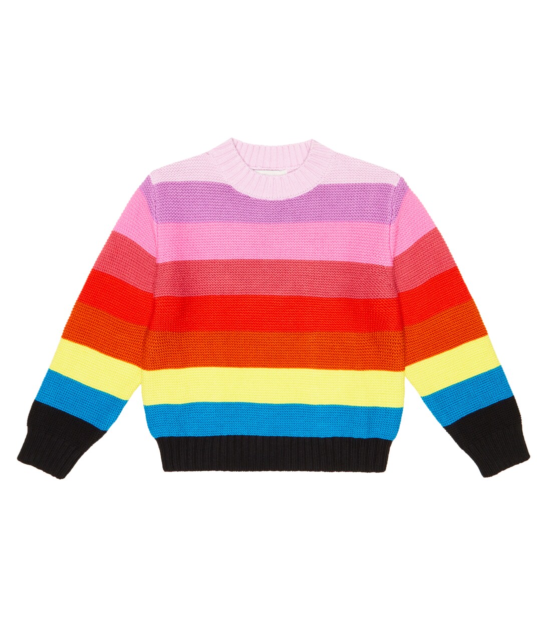 Striped cotton and wool sweater | Stella McCartney Kids