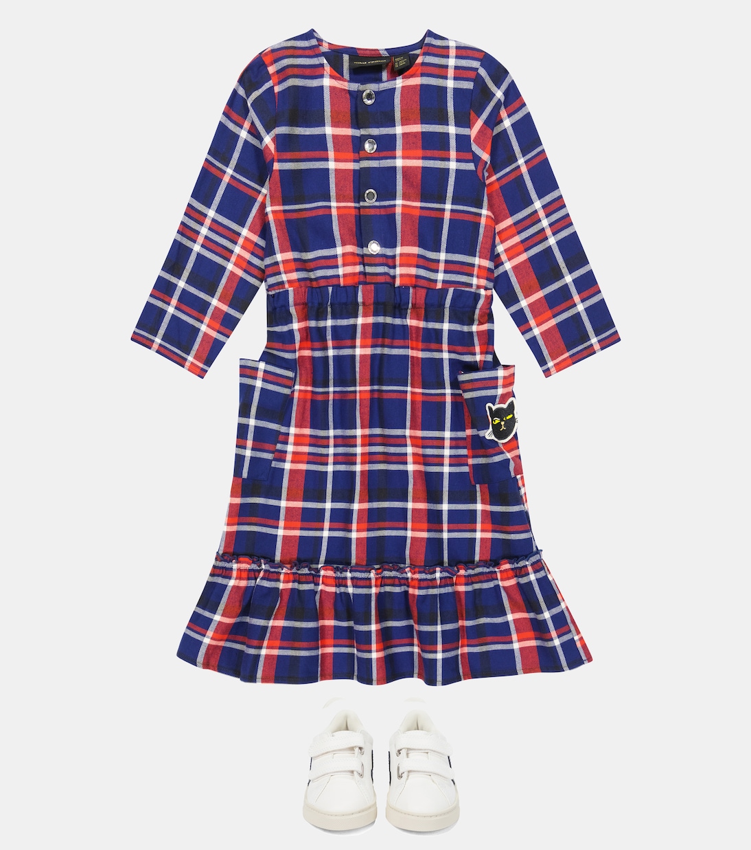 Robe en coton à carreaux | Mini Rodini