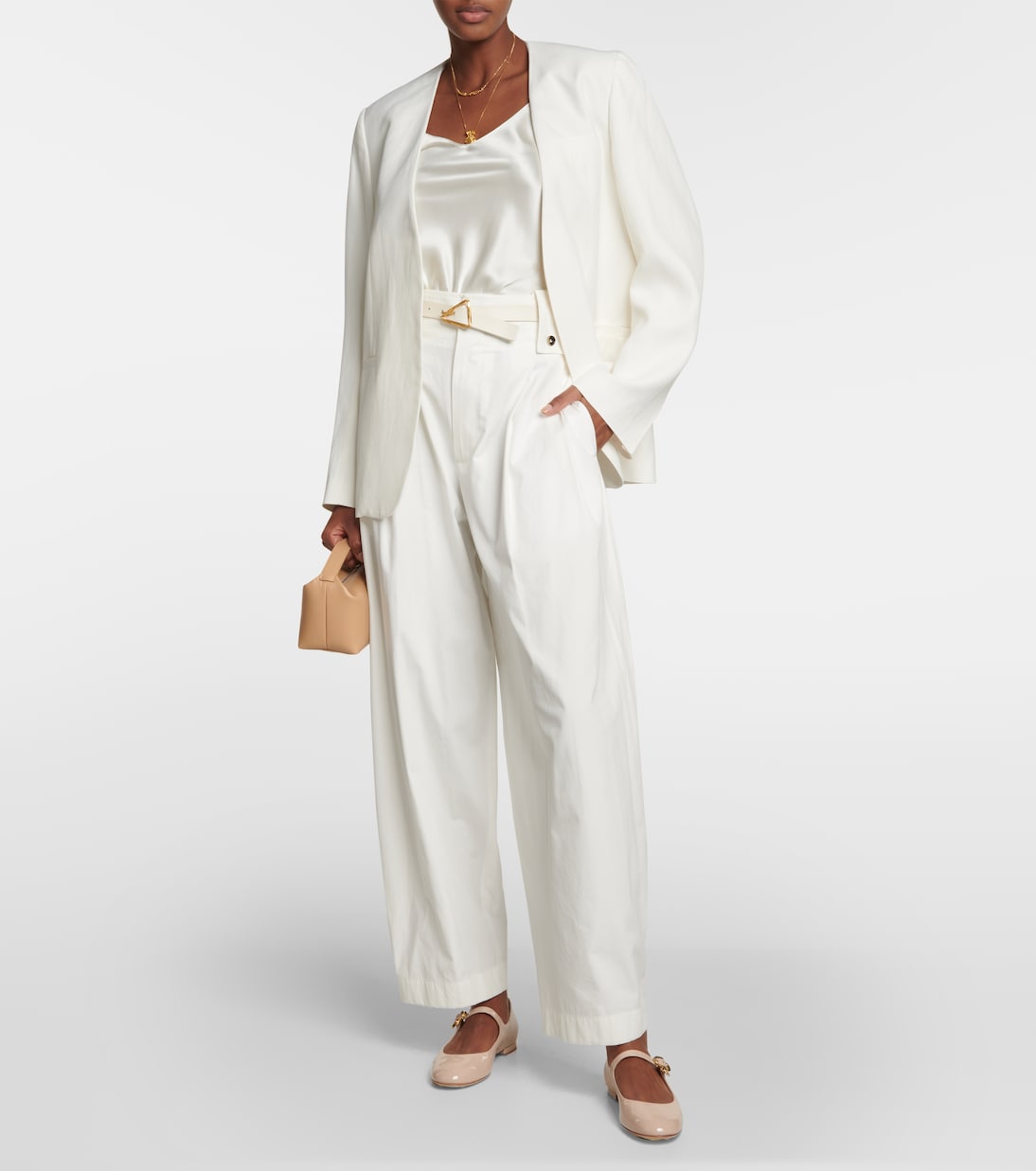 Mary Ribbon patent leather ballet flats | Gianvito Rossi