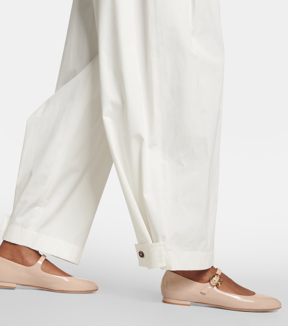 Mary Ribbon patent leather ballet flats | Gianvito Rossi