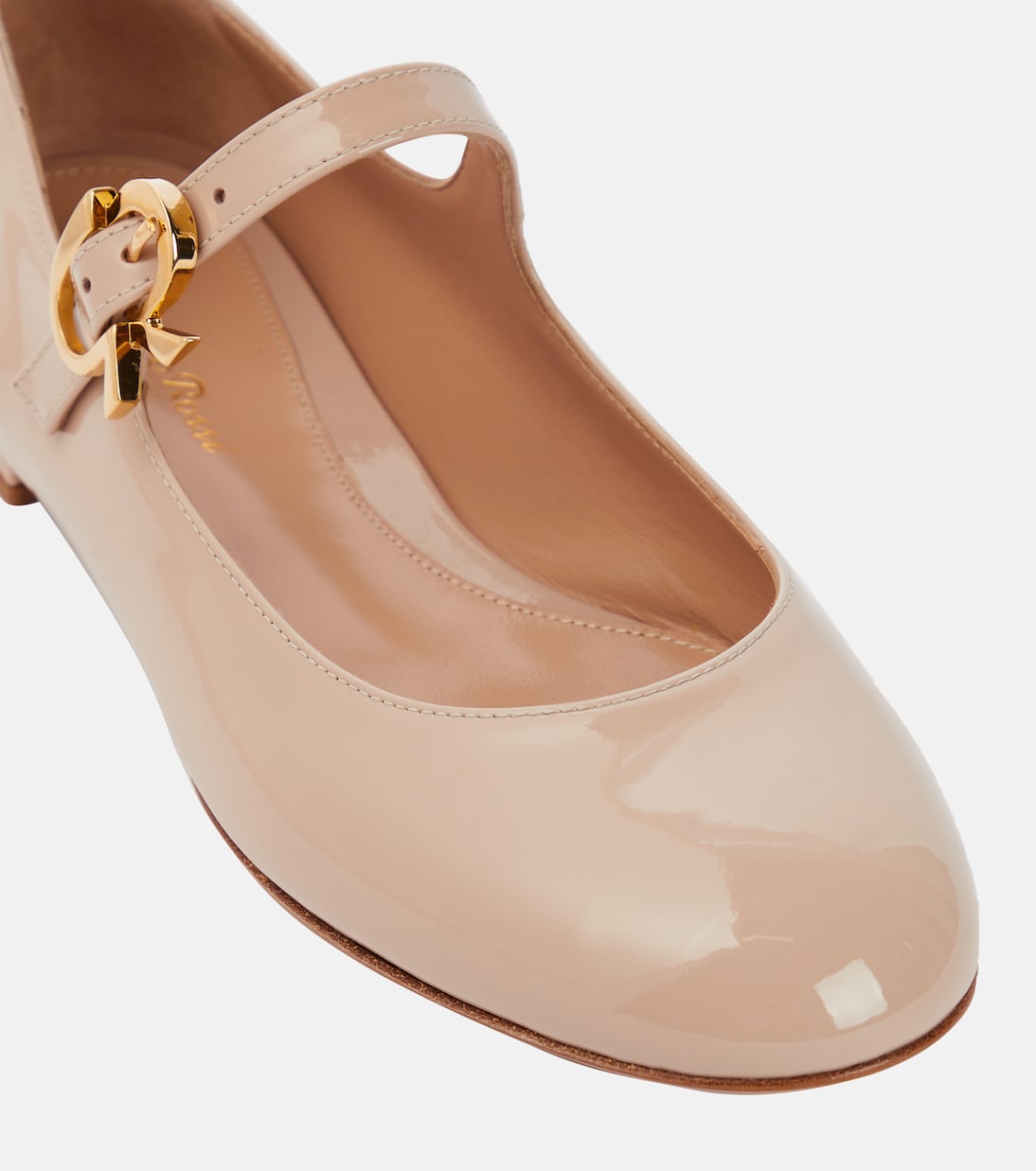 Mary Ribbon patent leather ballet flats | Gianvito Rossi