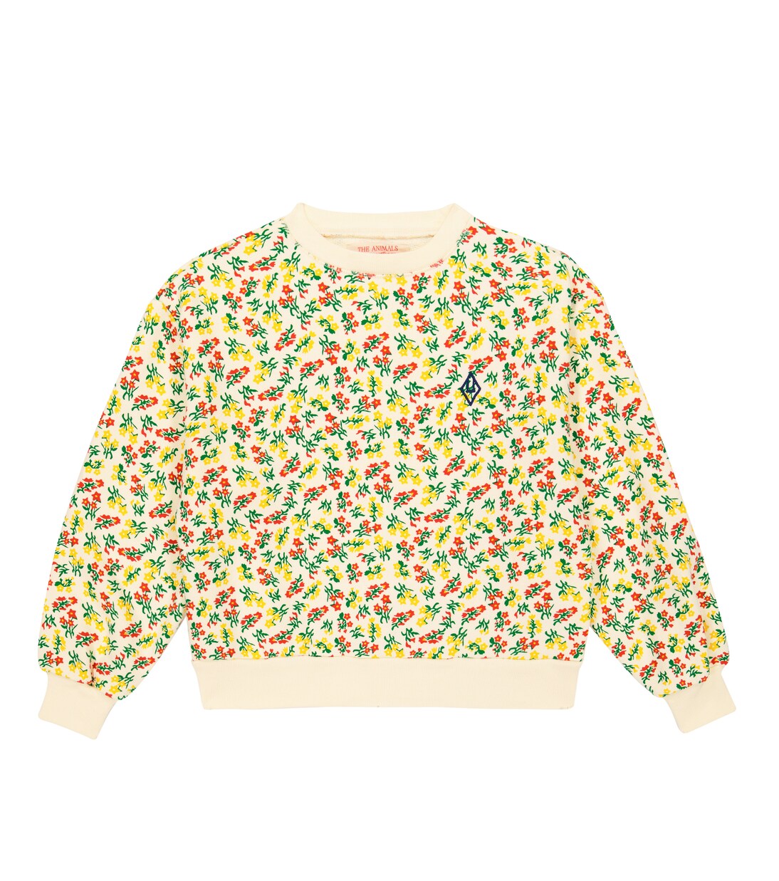 Sweat-shirt Bear en coton à fleurs | The Animals Observatory