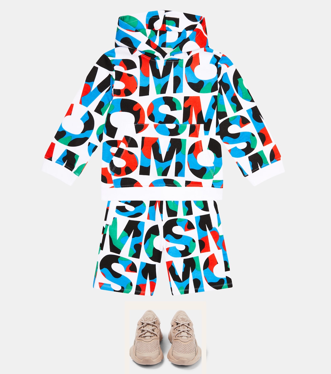 Shorts in jersey di cotone con stampa | Stella McCartney Kids