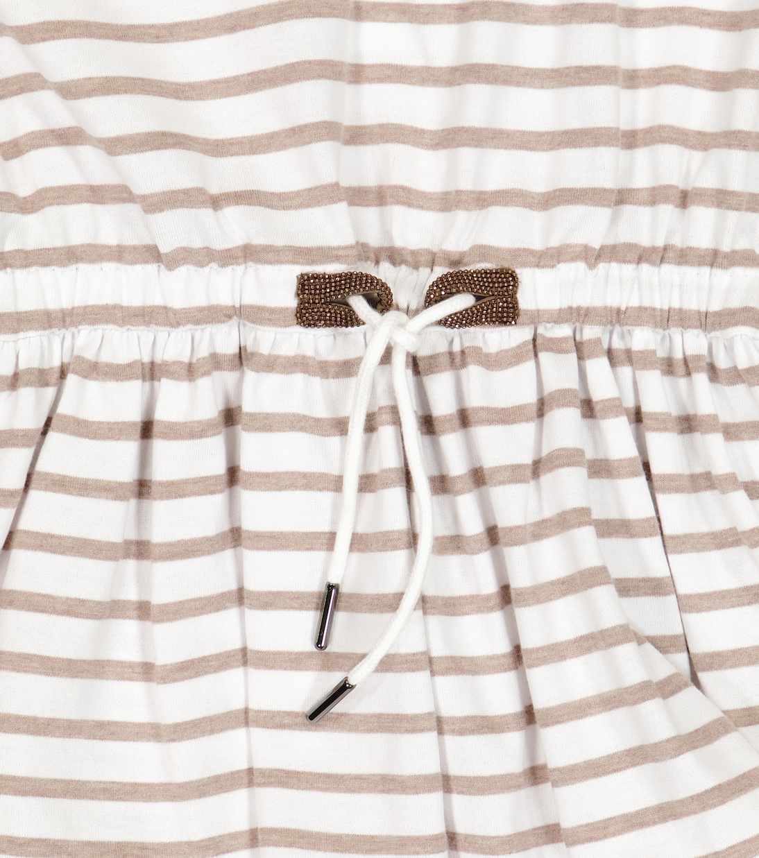 Striped cotton jersey T-shirt | Brunello Cucinelli Kids