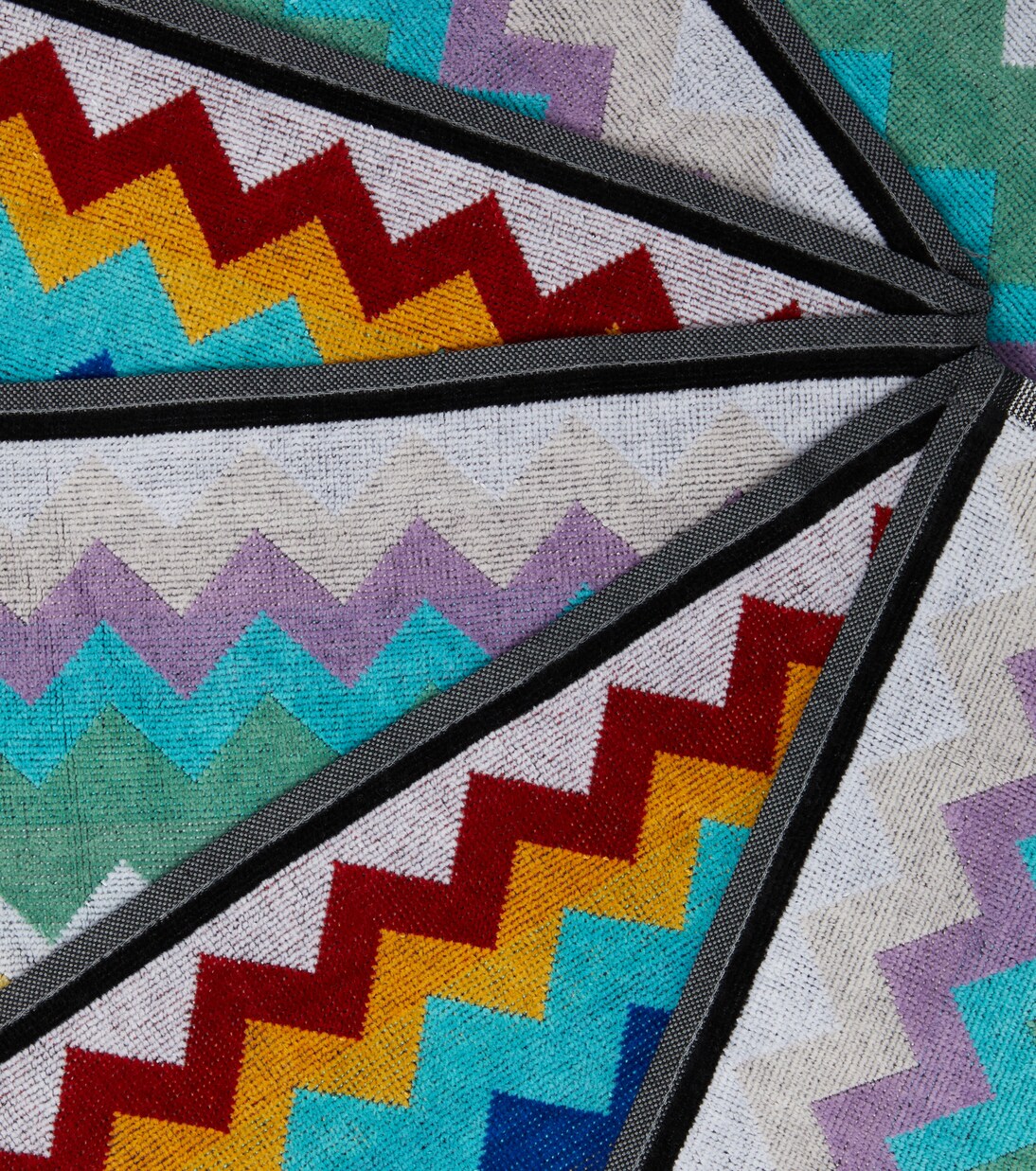 Cyrus set of 6 cotton terry face towels | Missoni