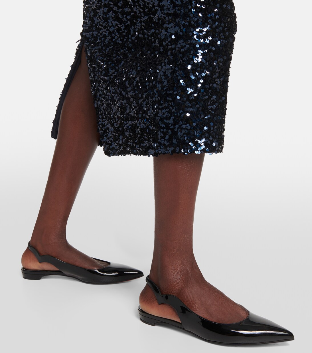 Hot Chickita Sling patent leather ballet flats | Christian Louboutin