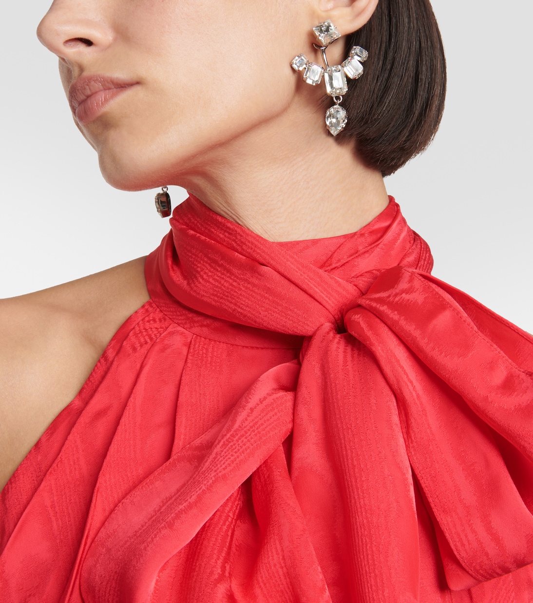 Crystal pendant earrings | Balmain