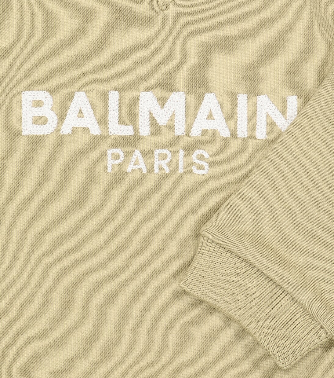 Baby logo cotton-blend sweatshirt | Balmain Kids