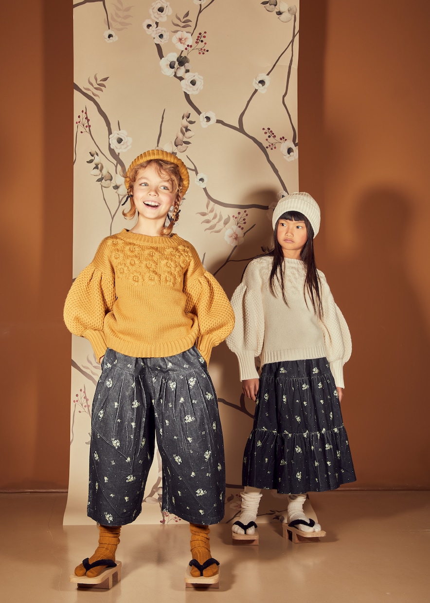 Yusu corduroy wide-leg pants | C'era Una Volta