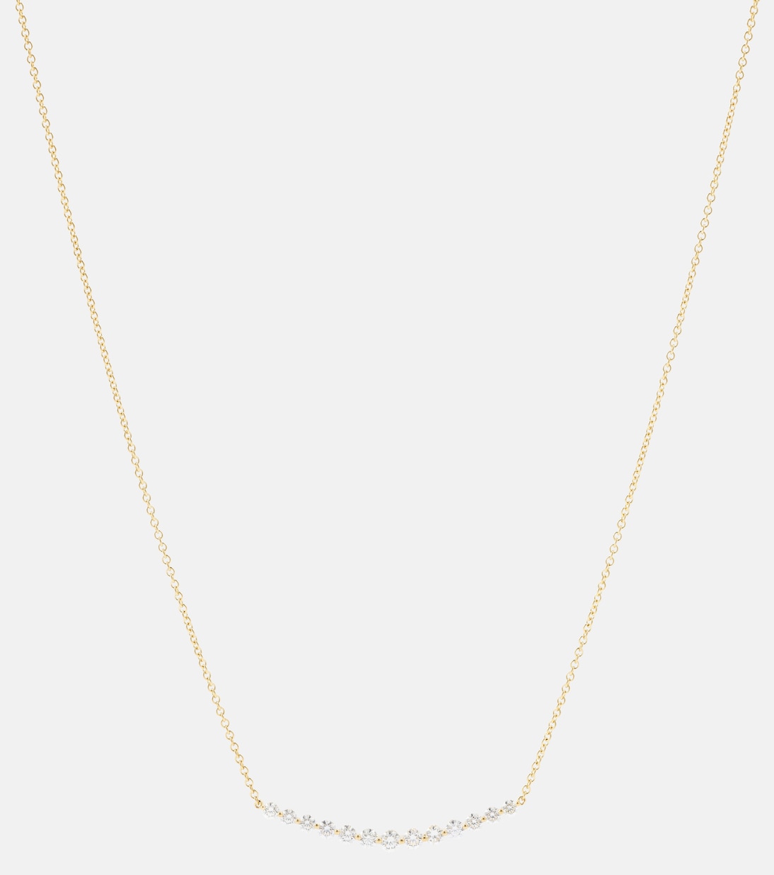 Collana Crescent in oro 18kt con diamanti  | Anita Ko