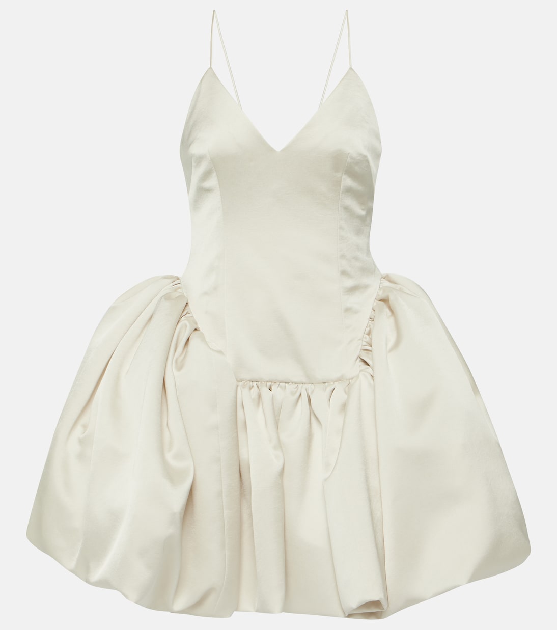 Bridal Estelle satin twill minidress | Danielle Frankel
