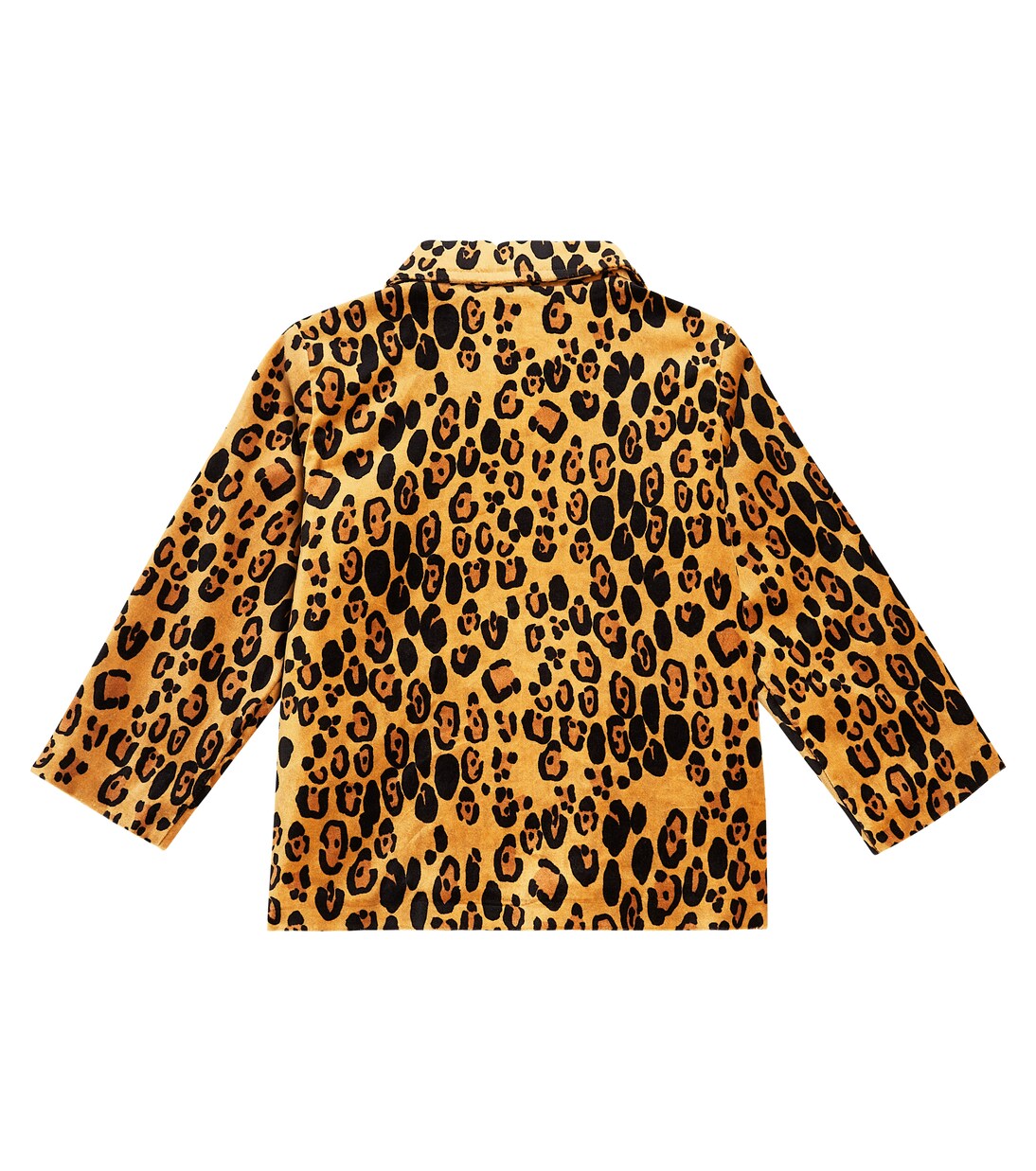 Leopard cotton velvet blazer | Mini Rodini