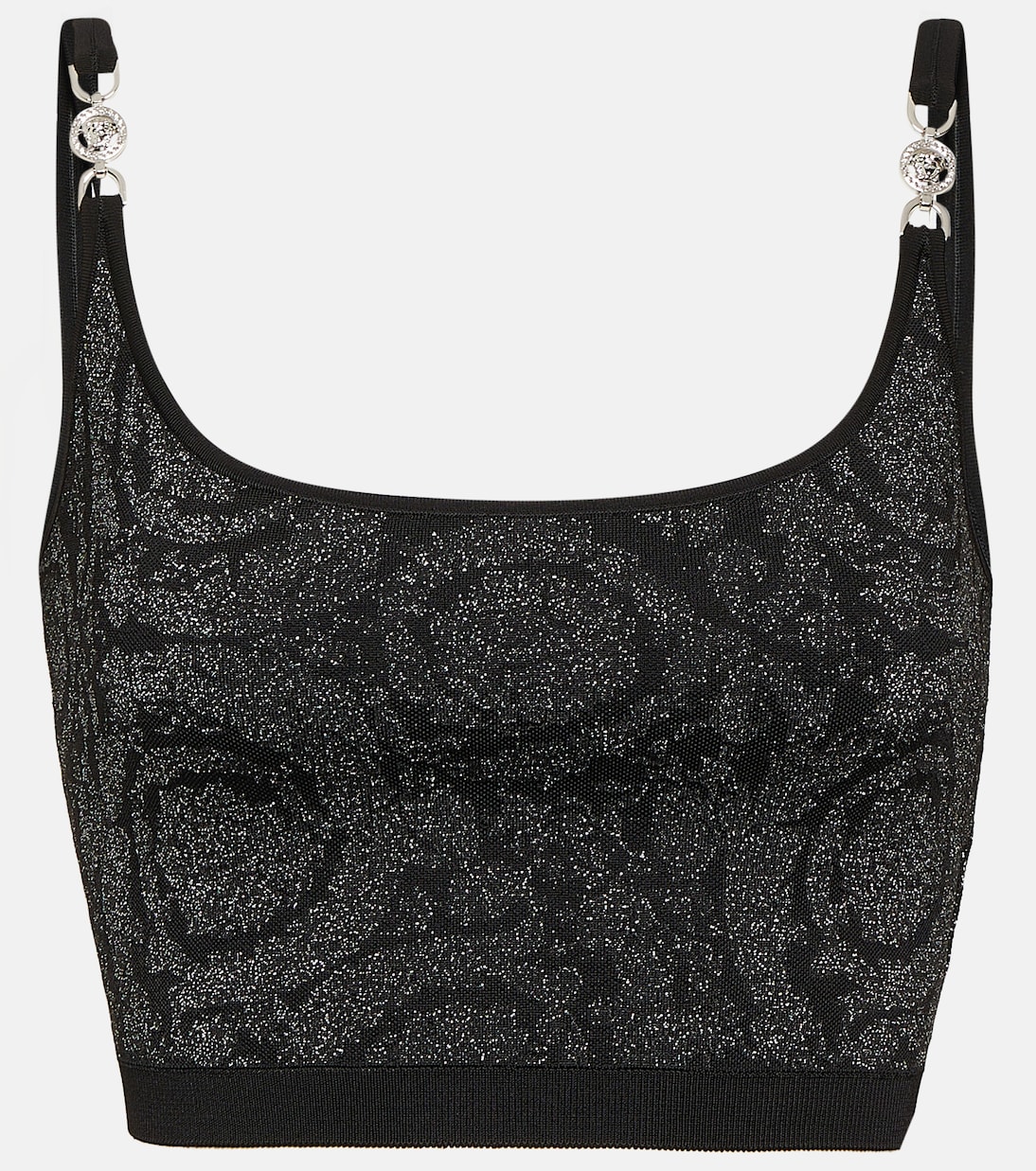 Cropped-Top La Greca Medusa '95 aus Strick | Versace
