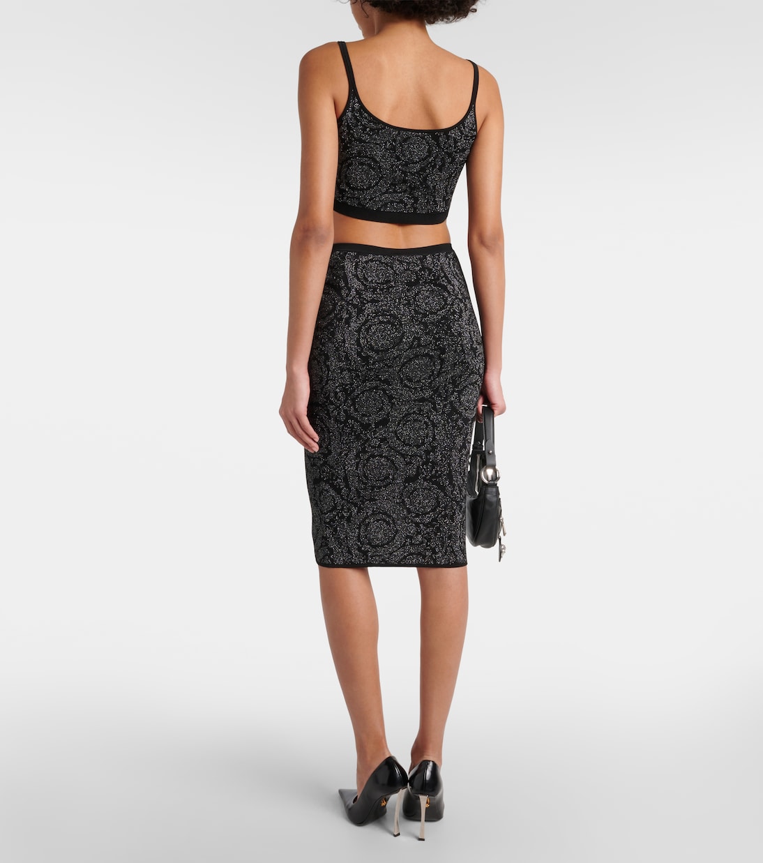 Cropped-Top La Greca Medusa '95 aus Strick | Versace