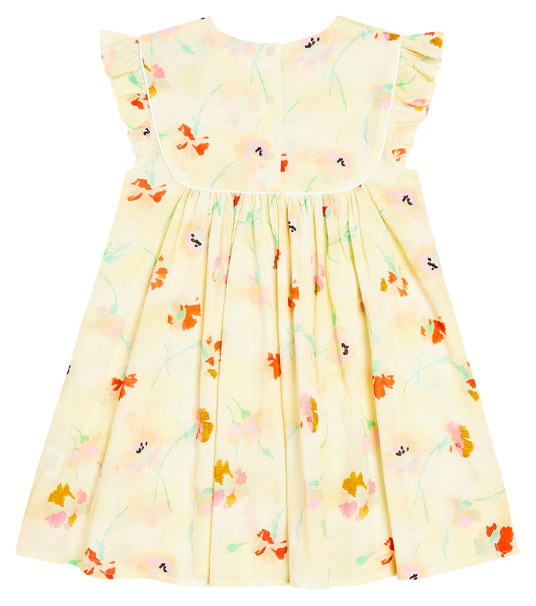 Printed ruffled cotton dress | Morley