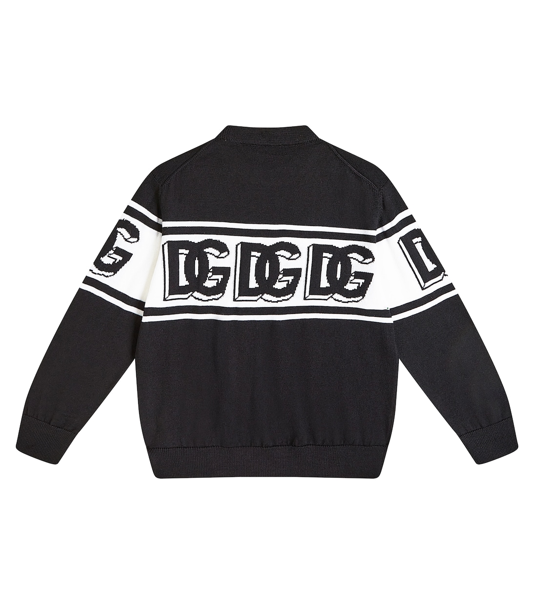DG intarsia virgin wool sweater | Dolce&Gabbana Kids