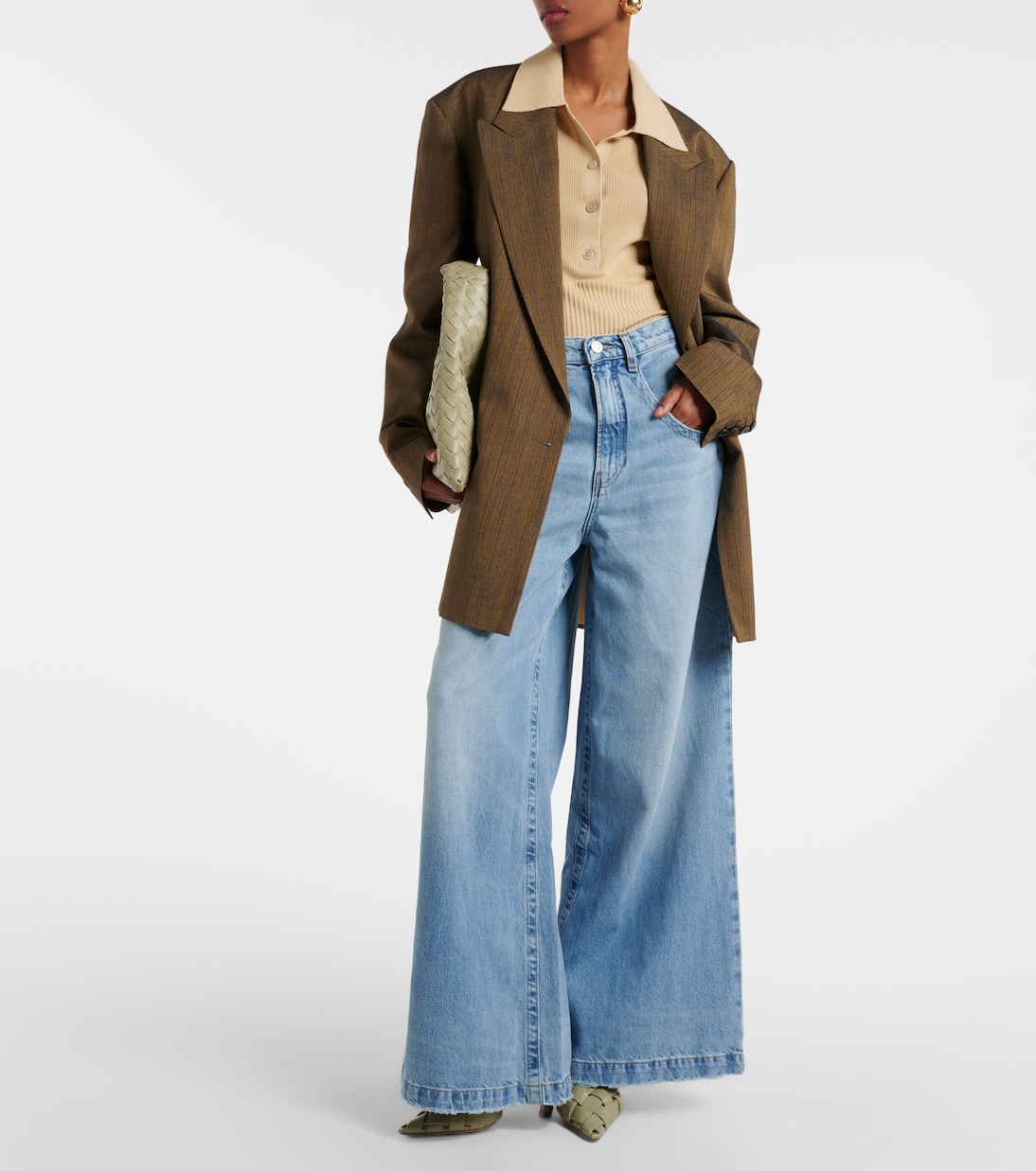 High-Rise Wide-Leg Jeans The Skater | Frame