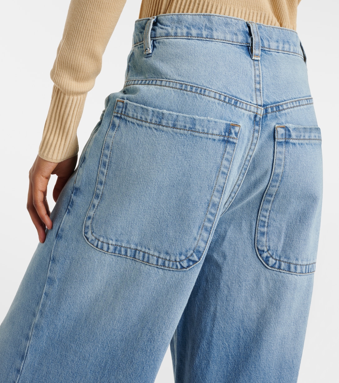 High-Rise Wide-Leg Jeans The Skater | Frame