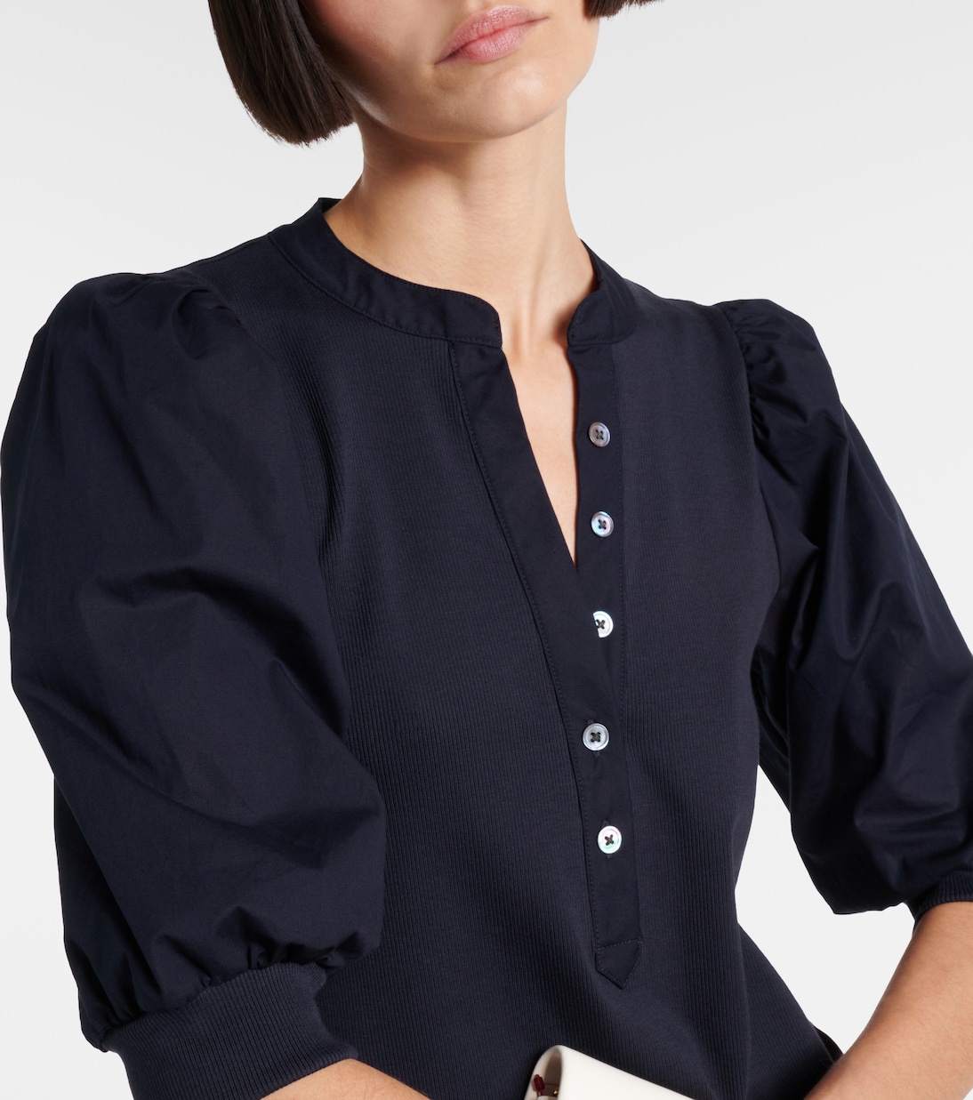 Top Coralee aus einem Baumwollgemisch | Veronica Beard