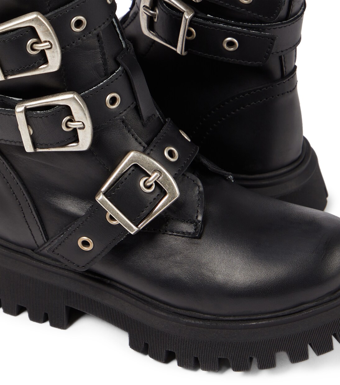 Leather biker boots | Monnalisa