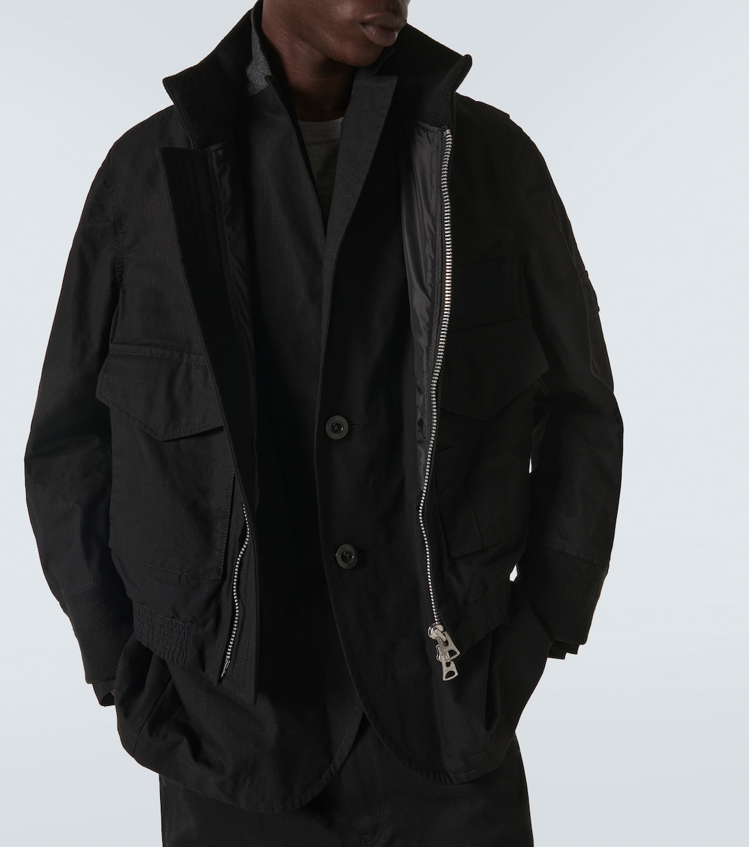 Cotton-blend ripstop jacket | Sacai