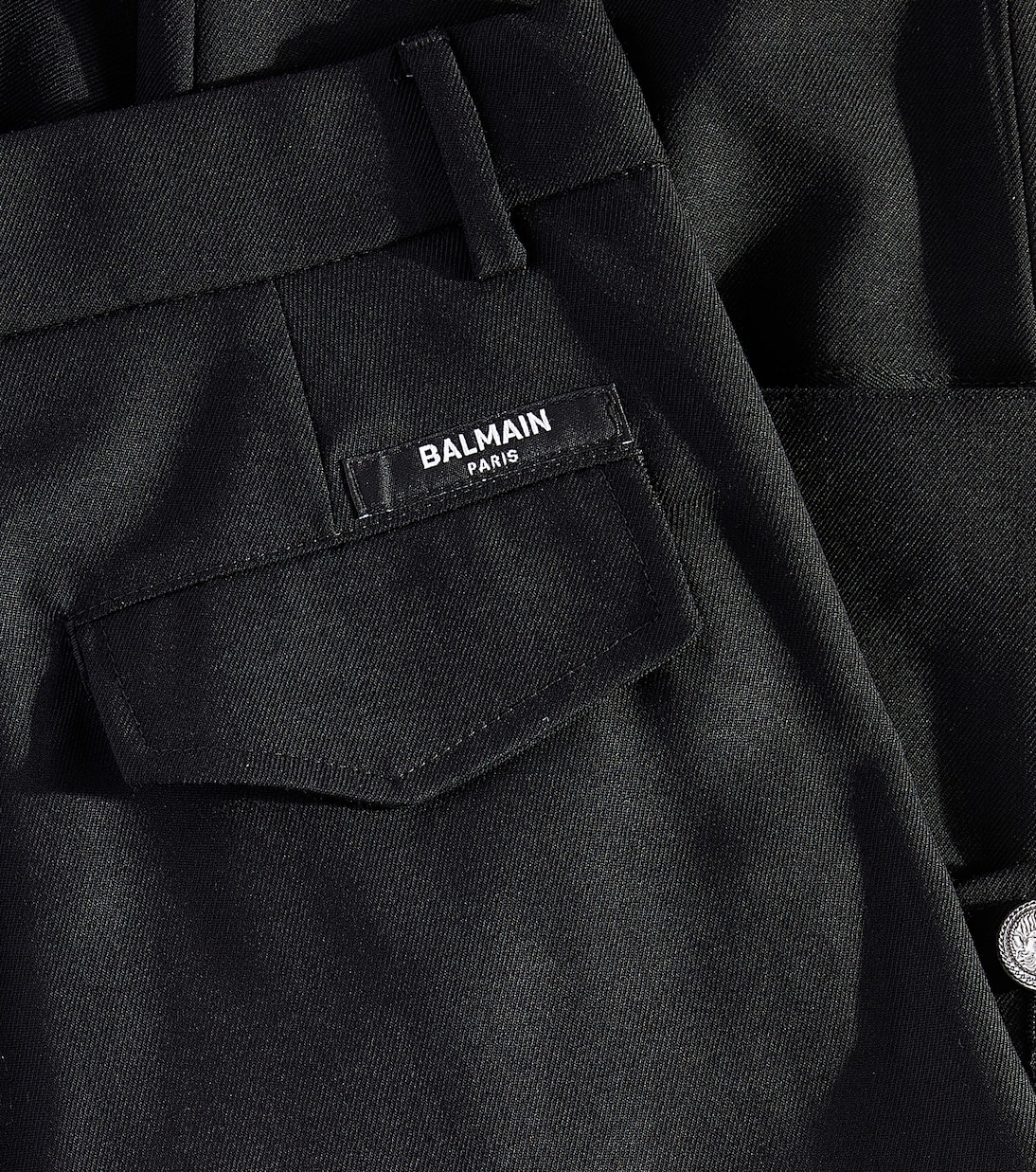 Wool cargo pants | Balmain Kids