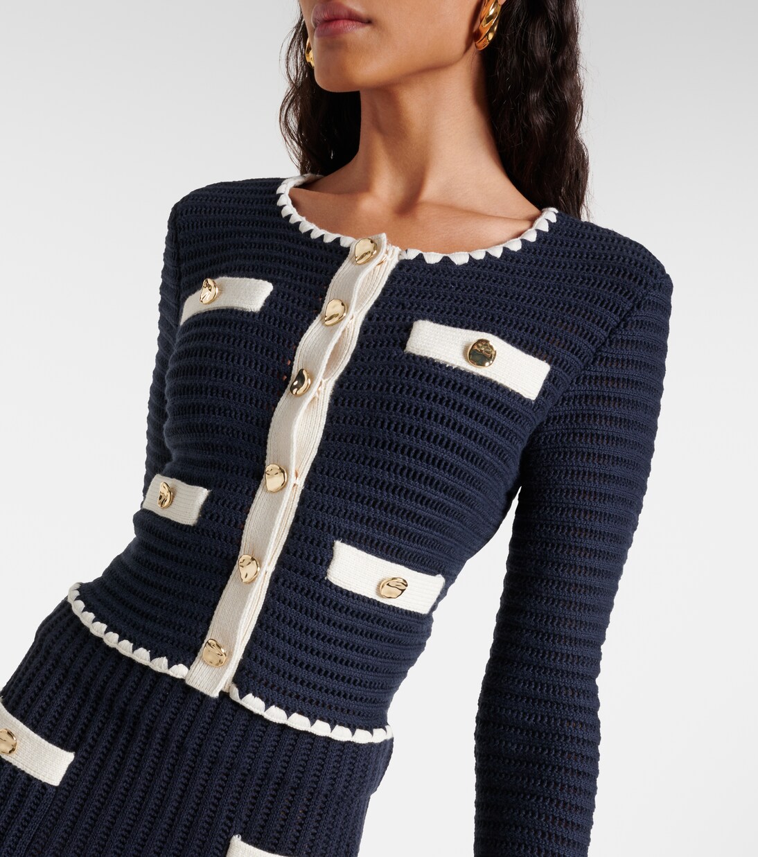 Cardigan aus Häkelstrick | Self-Portrait