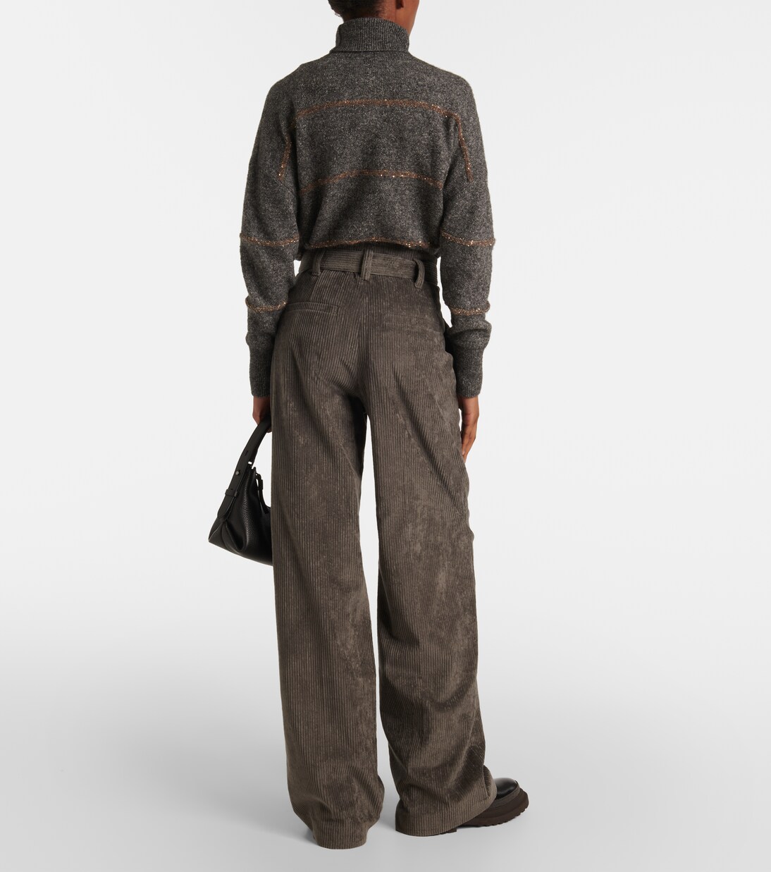 High-Rise-Hose aus Baumwolle | Brunello Cucinelli