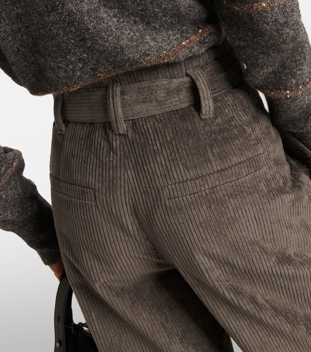 High-Rise-Hose aus Baumwolle | Brunello Cucinelli