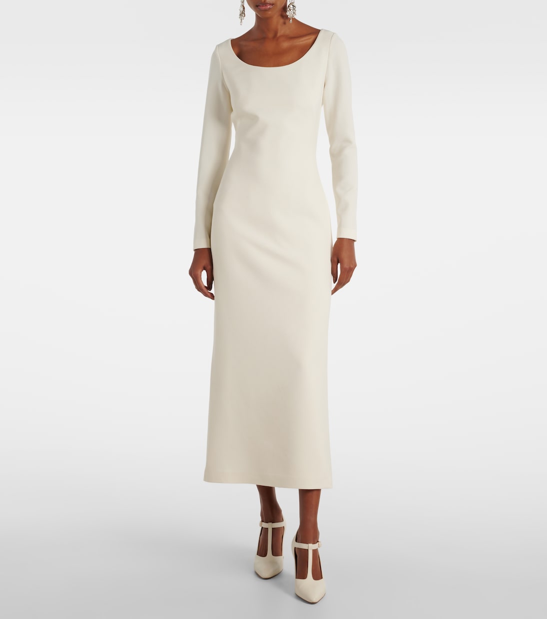 Bridal Midikleid Gullu aus Crêpe | Safiyaa