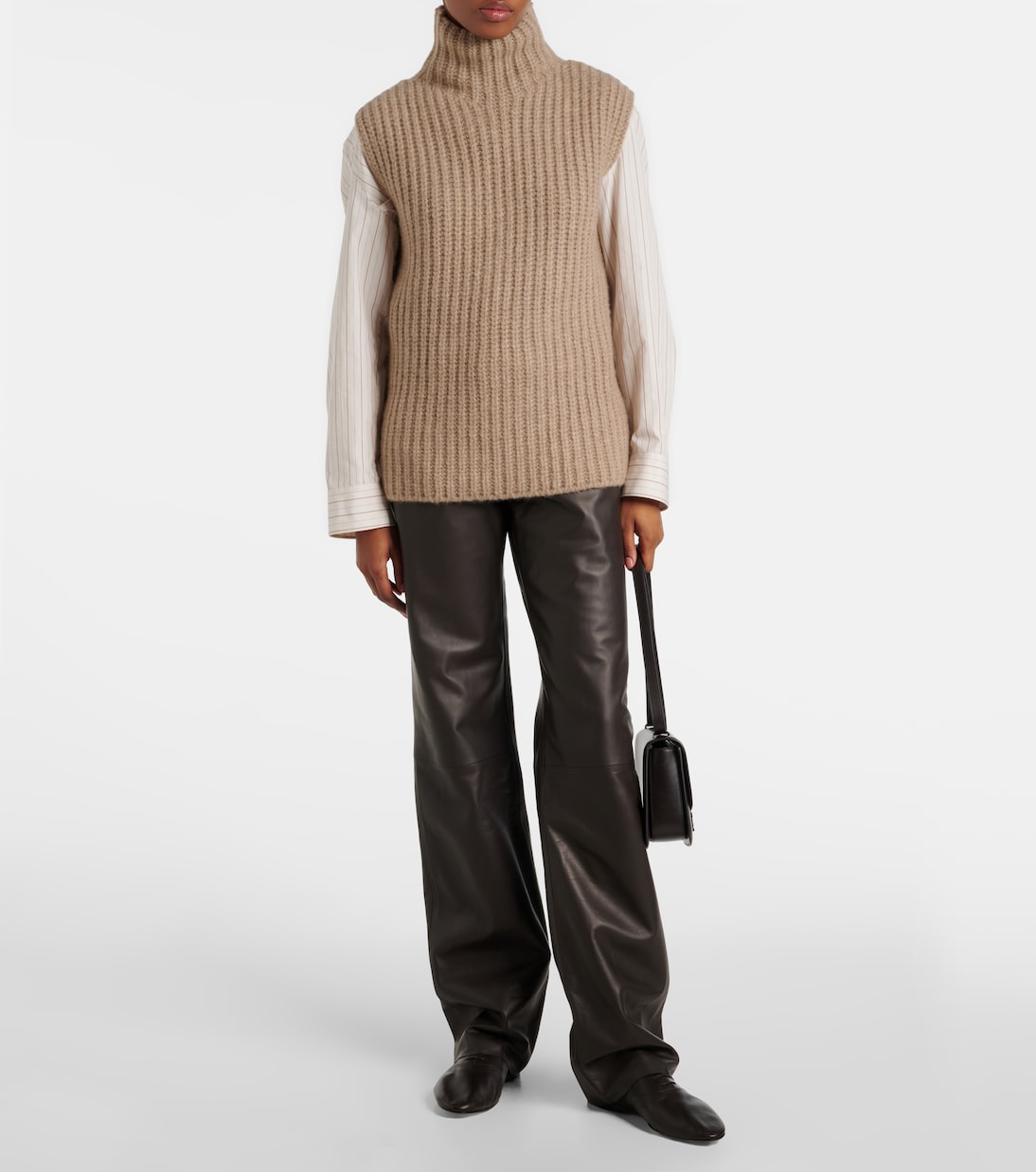 Pantalon droit Selviese en cuir | The Row