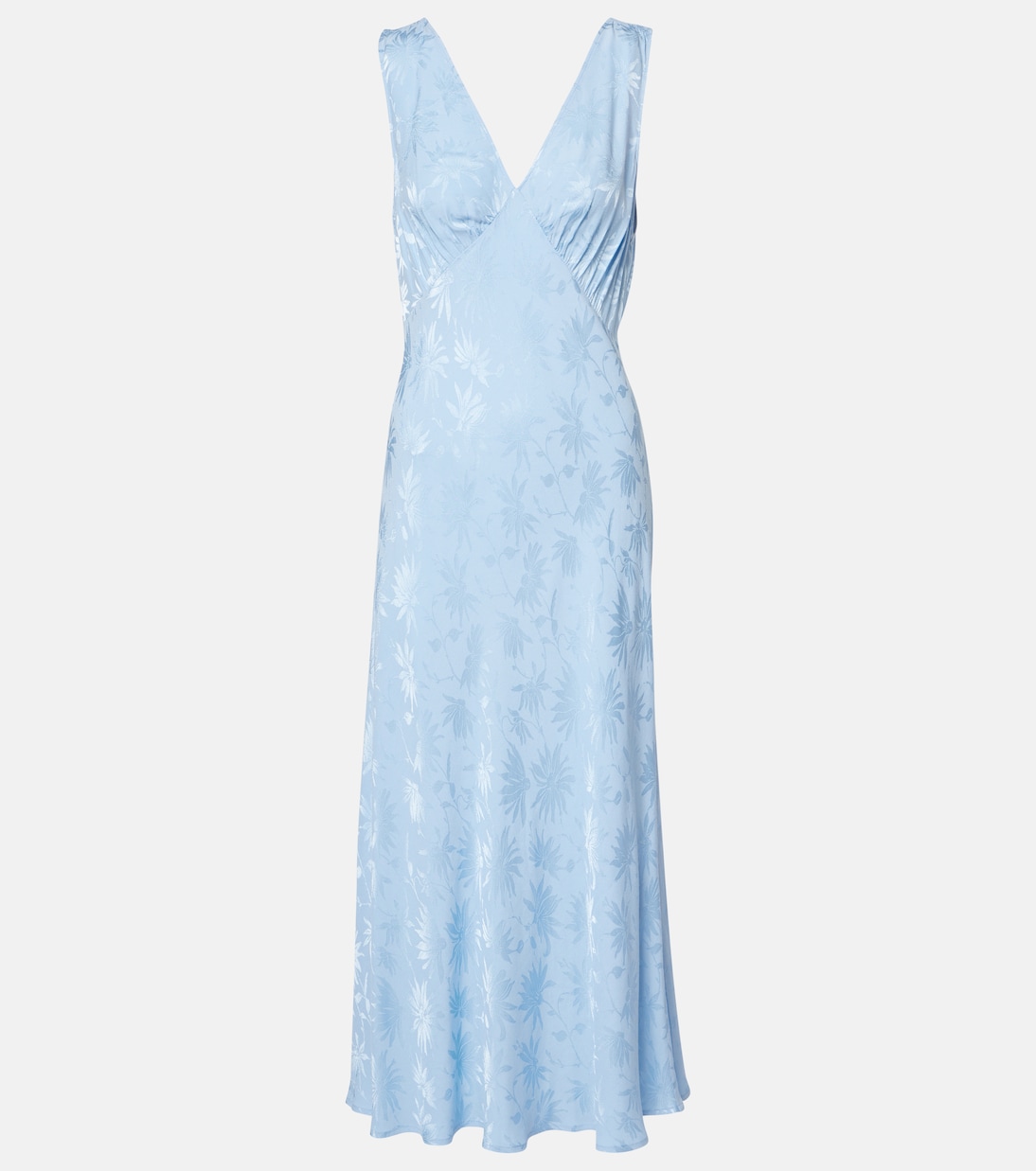 Robe midi Sandrine en jacquard à fleurs | Rixo