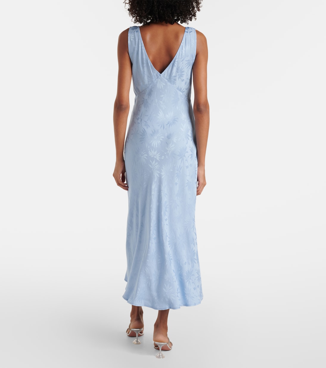 Robe midi Sandrine en jacquard à fleurs | Rixo