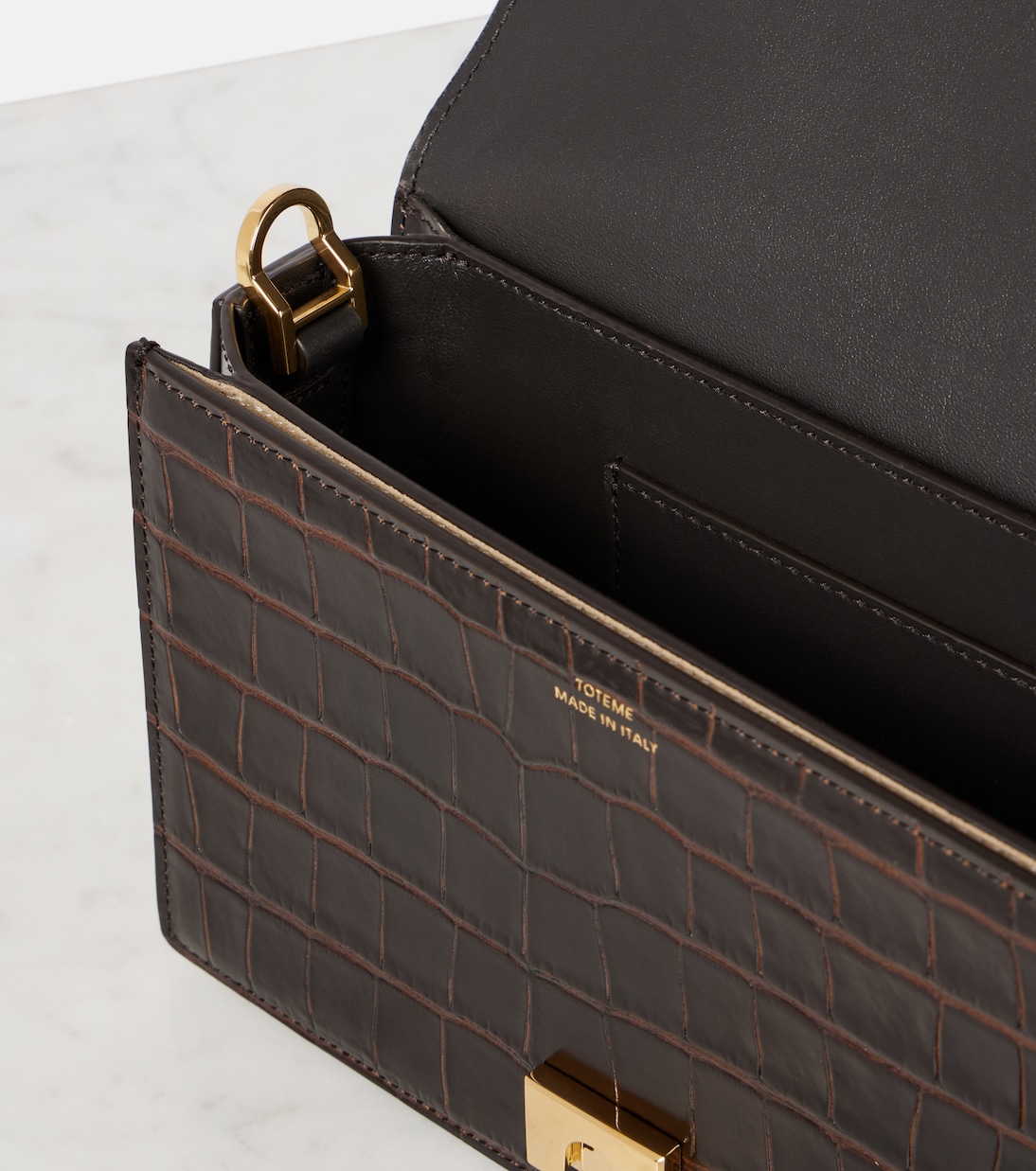 Tote Bag T-Flap Mini aus Leder | Toteme