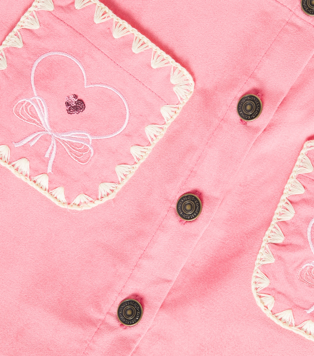 Gonna Lucky in cotone con ricamo | Konges Sløjd