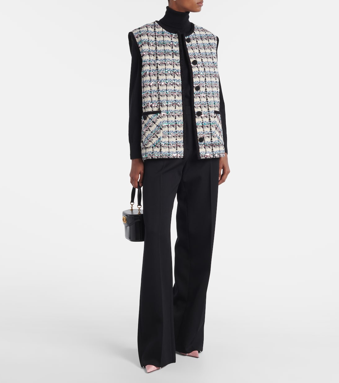 Rollkragenpullover aus Kaschmir und Seide | Valentino