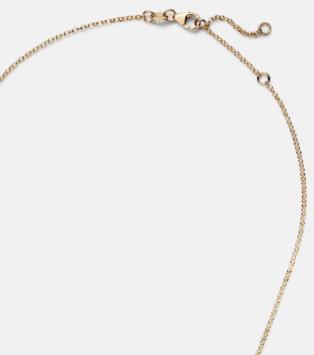 Halskette Gemstone Heart aus 18kt Gelbgold mit Tansanit | FoundRae