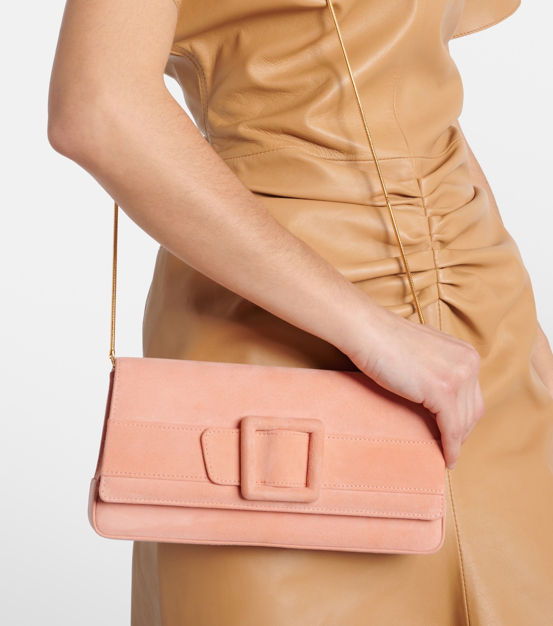 Clutch Maygot in suede | Manolo Blahnik