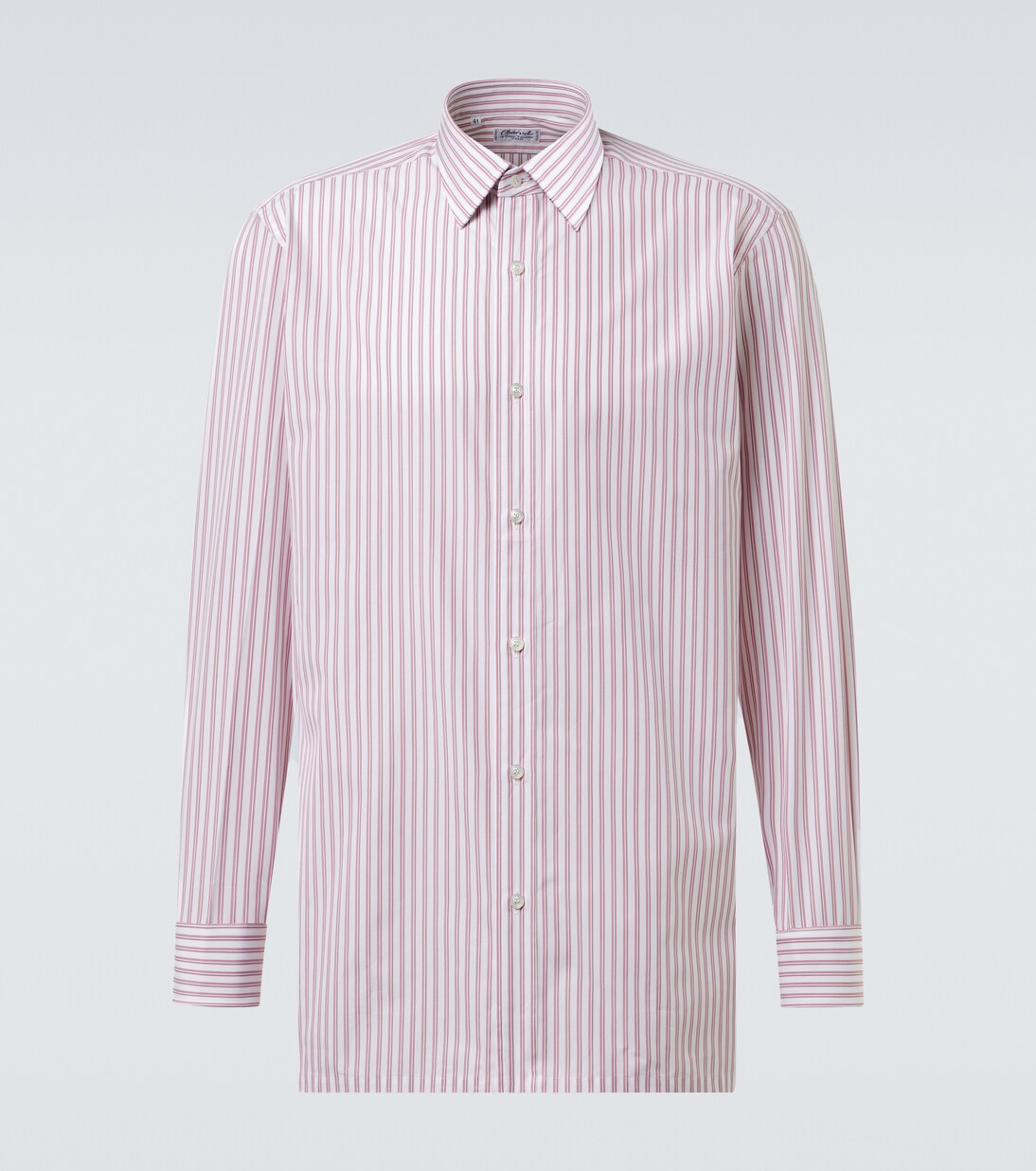 Striped cotton poplin shirt | Charvet