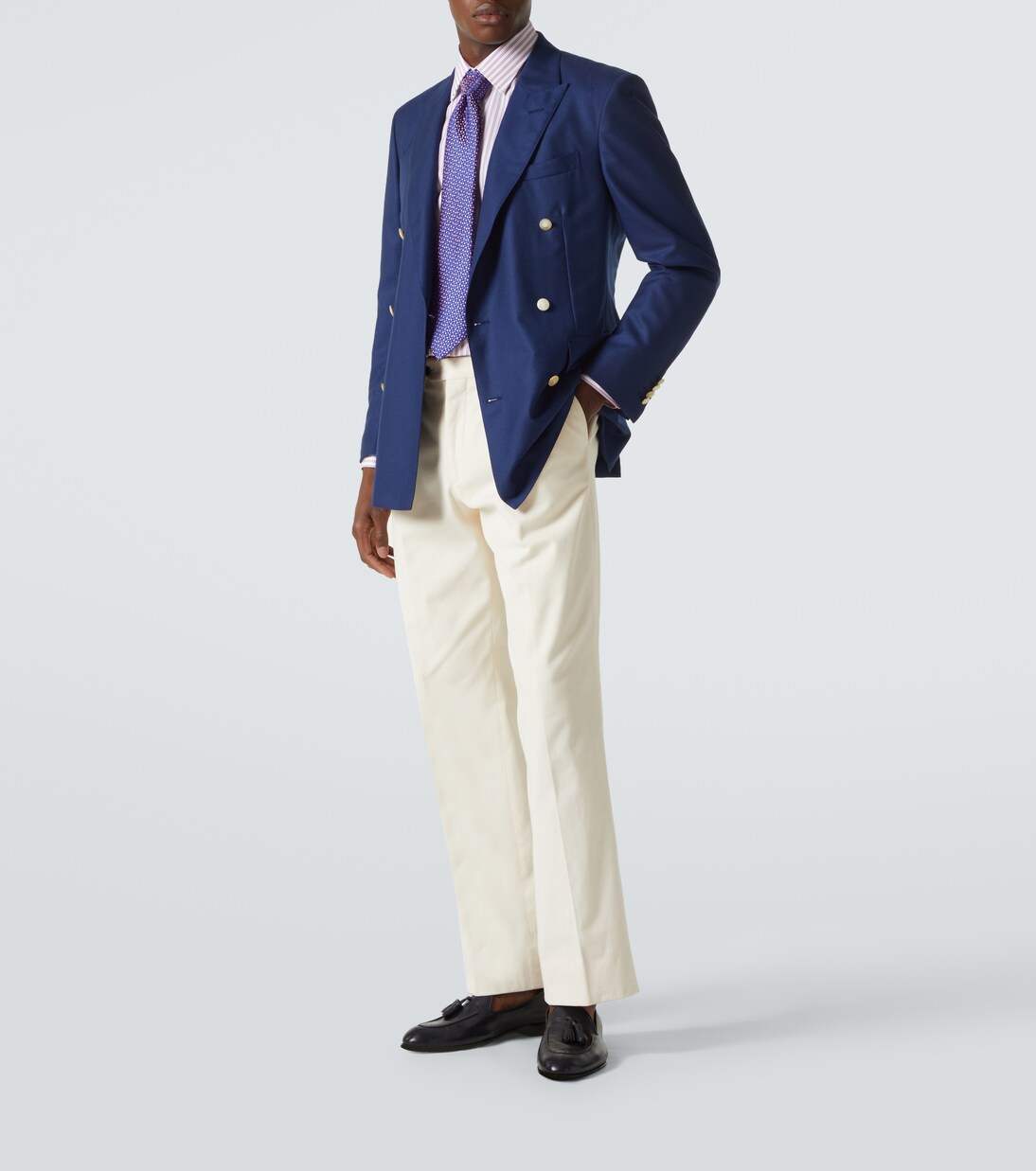 Striped cotton poplin shirt | Charvet