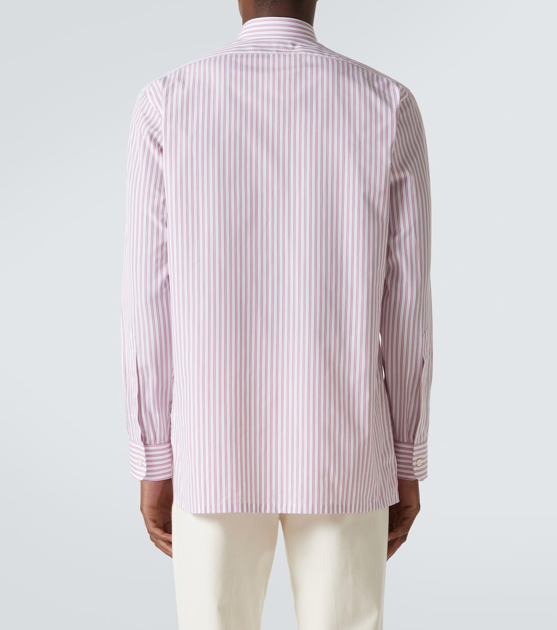Striped cotton poplin shirt | Charvet