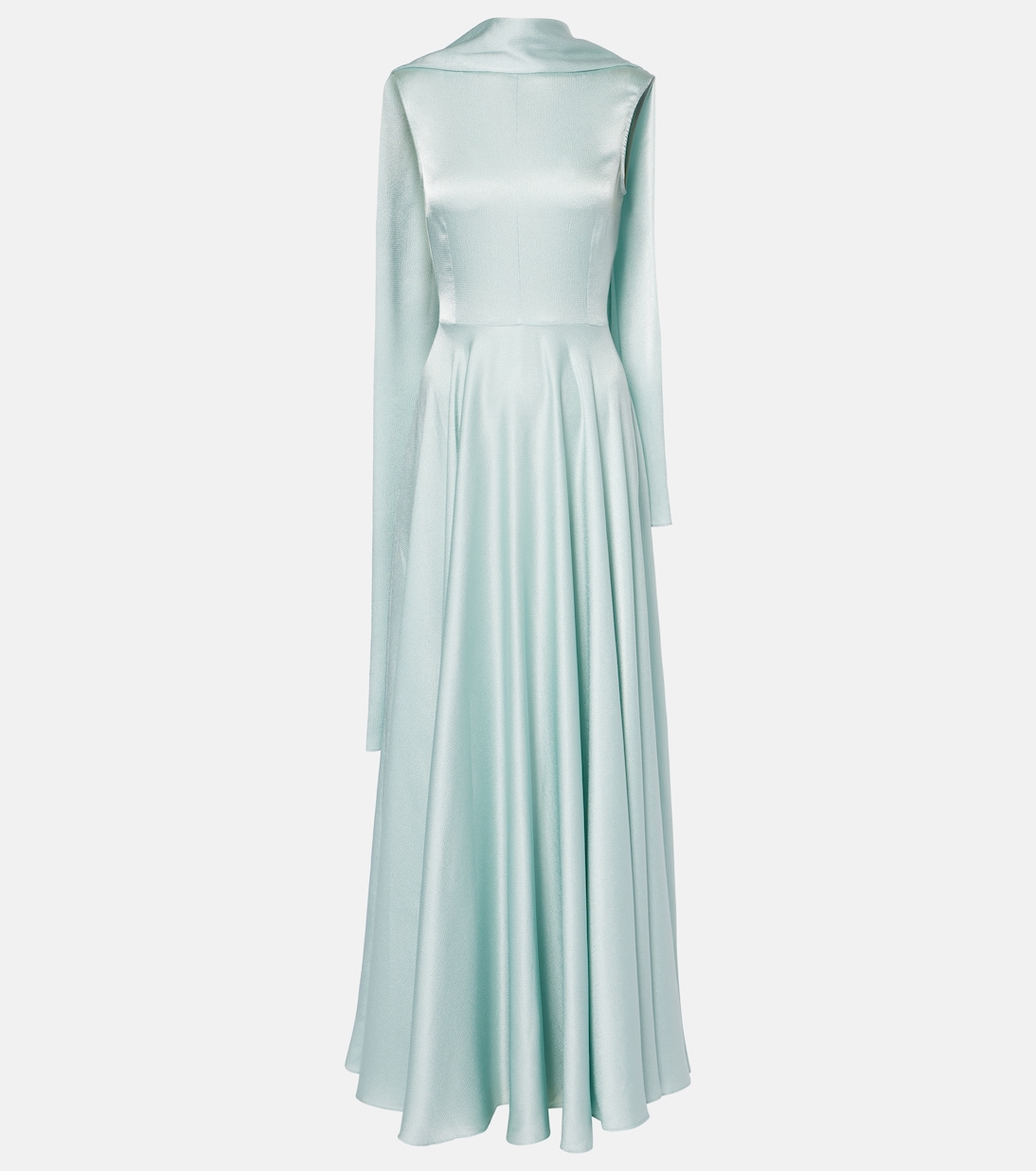 Robe longue Emelia en satin | Solace London