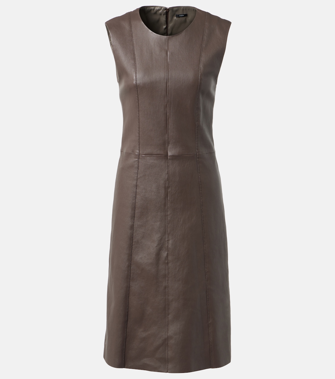 Robe midi en cuir | Joseph